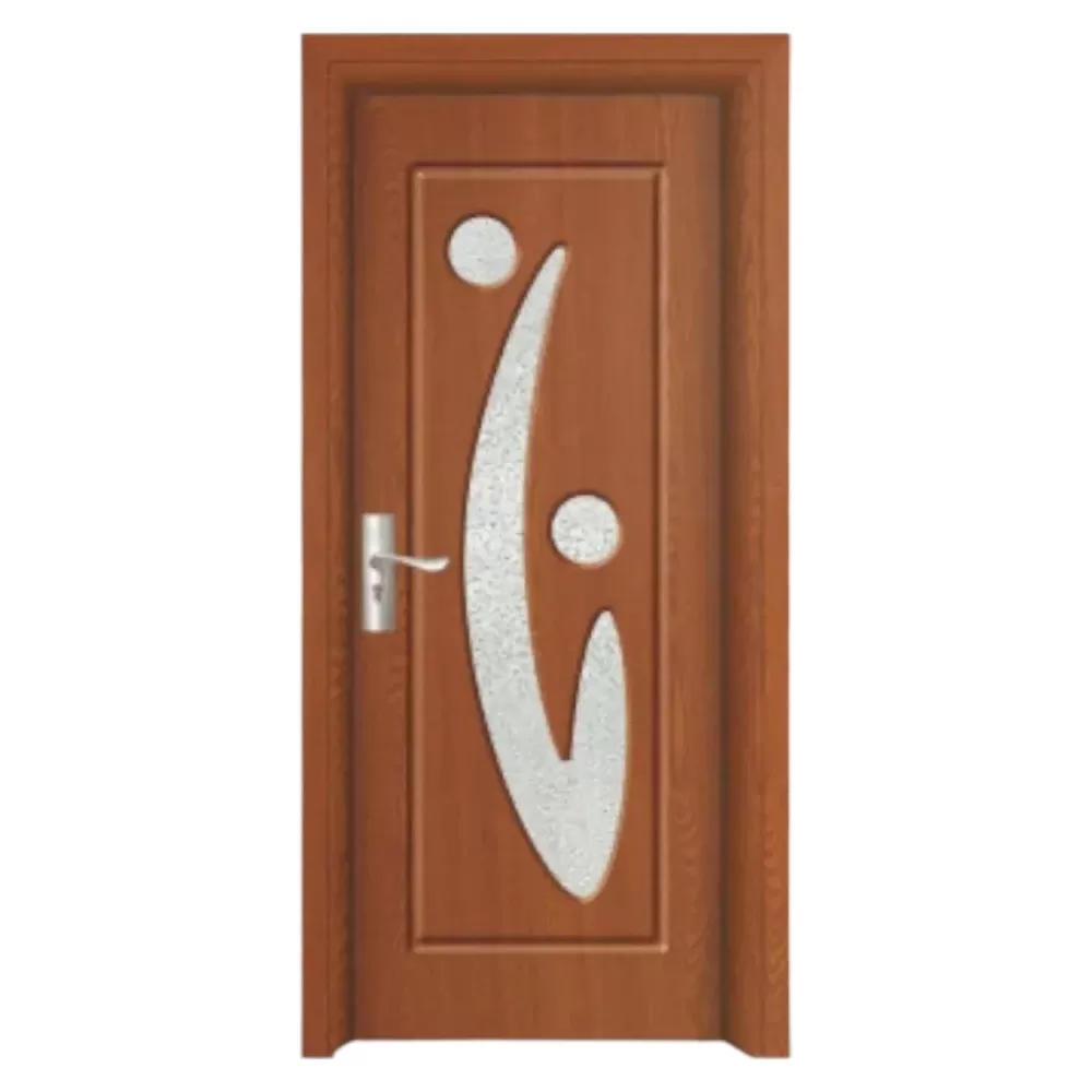 Usa Interior din MDF Novo Doors ND70, Cadru din Lemn Masiv, Geam Sablat, KIT COMPLET, Toc , Manere si balamale incluse (Culoare: Stejar Auriu, Dimensiune: 80 cm, Toc: Reglabil 30 cm, Maner: Patrat auriu inchidere magnetica)