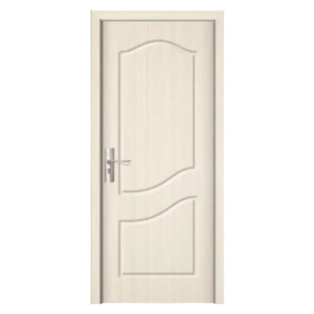 Usa Interior din MDF Novo Doors ND80, Cadru din Lemn Masiv, KIT COMPLET, Toc , Manere si balamale incluse (Culoare: Crem, Dimensiune: 60 cm, Maner: Patrat negru inchidere magnetica, Toc: Reglabil 10 cm)
