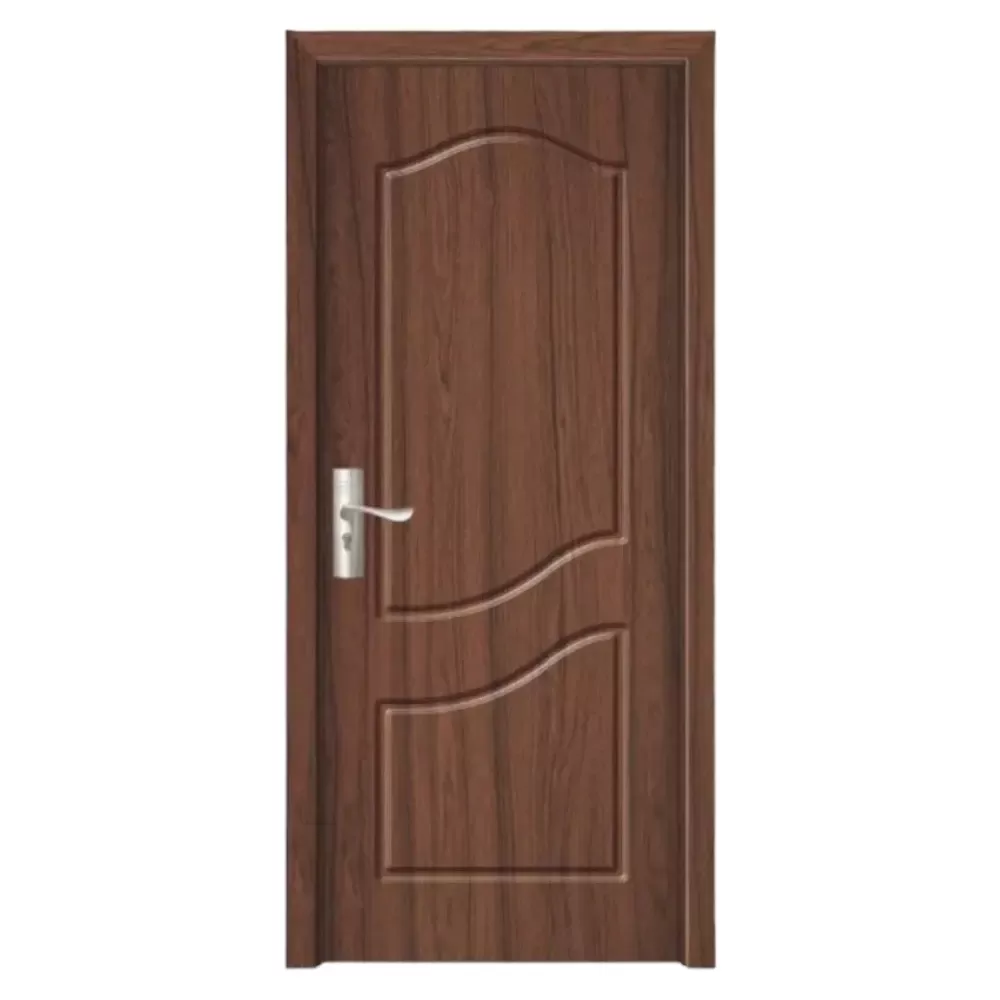 Usa Interior din MDF Novo Doors ND80, Cadru din Lemn Masiv, KIT COMPLET, Toc , Manere si balamale incluse (Culoare: Nuc, Dimensiune: 80 cm, Toc: Reglabil 30 cm, Maner: Patrat auriu inchidere magnetica)