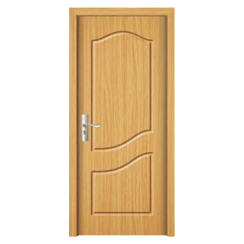 Usa Interior din MDF Novo Doors ND80, Cadru din Lemn Masiv, KIT COMPLET, Toc , Manere si balamale incluse (Culoare: Stejar Deschis, Dimensiune: 70 cm, Toc: Reglabil 30 cm, Maner: Patrat auriu inchidere magnetica)