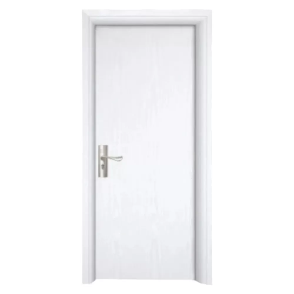 Usa Interior din MDF Novo Doors ND81, Cadru din Lemn Masiv, KIT COMPLET, Toc , Manere si balamale incluse (Culoare: Alb, Dimensiune: 80 cm, Toc: Reglabil 30 cm, Maner: Patrat auriu inchidere magnetica)