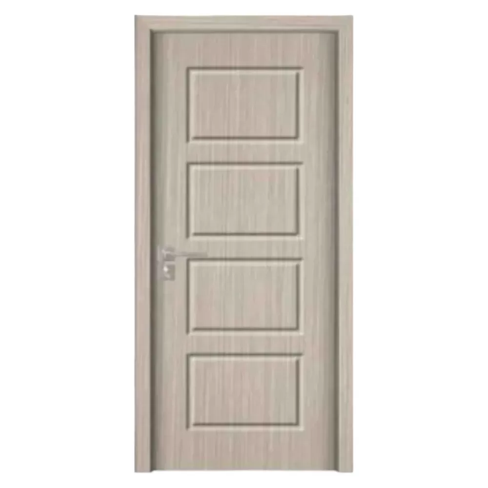 Usa Interior din MDF Novo Doors ND82, Cadru din Lemn Masiv, KIT COMPLET, Toc , Manere si balamale incluse (Culoare: Gri, Dimensiune: 70 cm, Toc: Reglabil 10 cm, Maner: Patrat auriu inchidere magnetica)