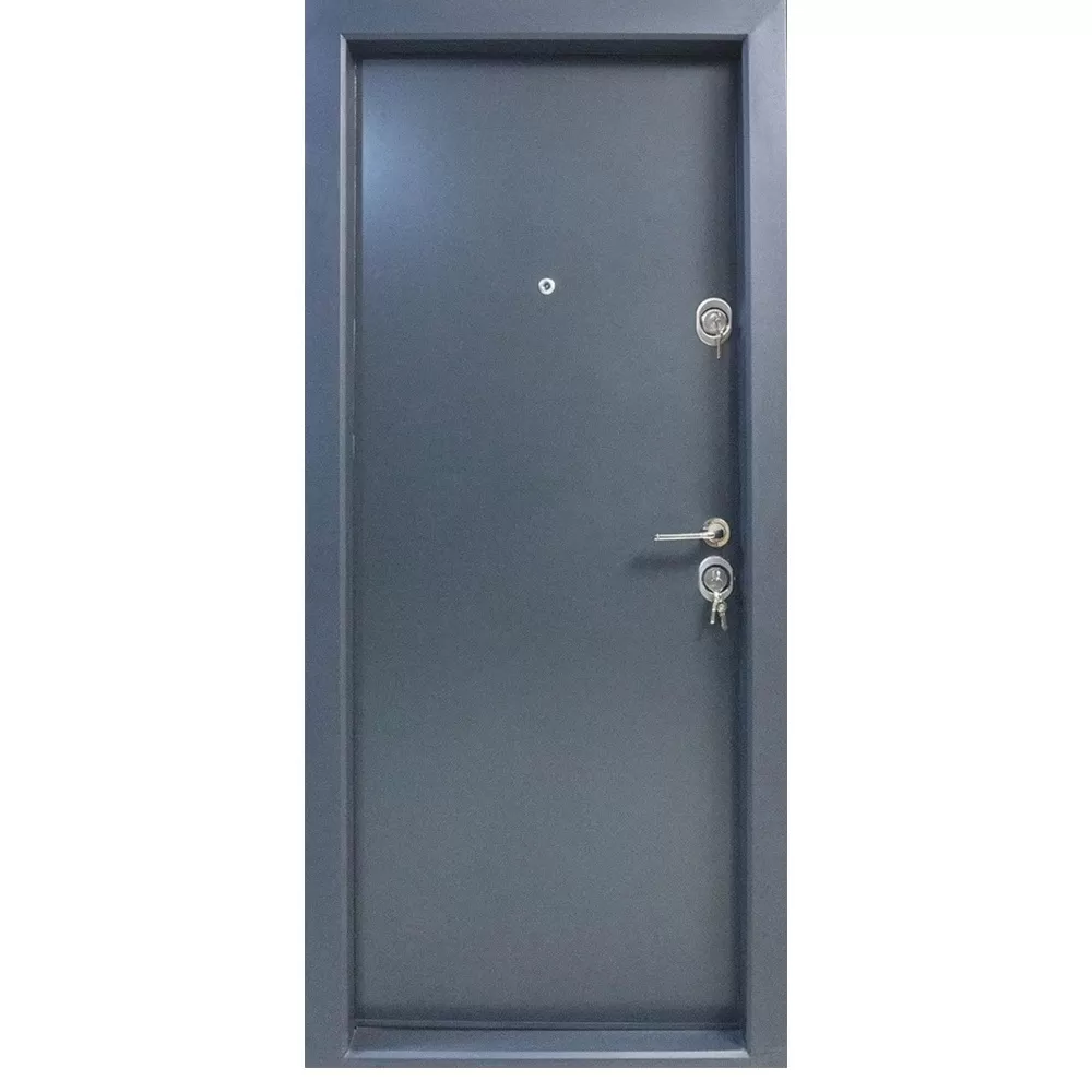 Usa metalica de exterior cu izolatie si vizor Novo Doors NDS13, Din compozit, 2 yale, Kit complet, Pentru case, Gri antracit (Dimensiune: 88 cm, Sens deschidere: Stanga)