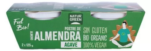 Desert bio cu migdale si agave, 2x125g Natur Green