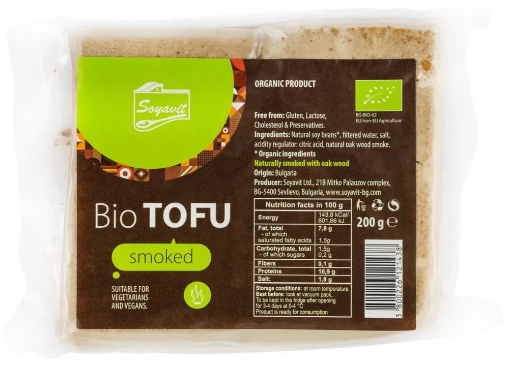 Tofu bio afumat, 200g Soyavit