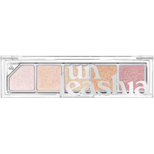 UNLEASHIA Mood Shower Face Palette Iluminator de fata Paleta No. 100 Ballerina Shower 4 gr