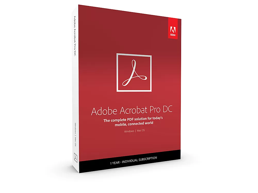 Licenta Adobe Acrobat Pro DC, 1 An, 1 User, 2 dispozitive, PC Mac, All languages