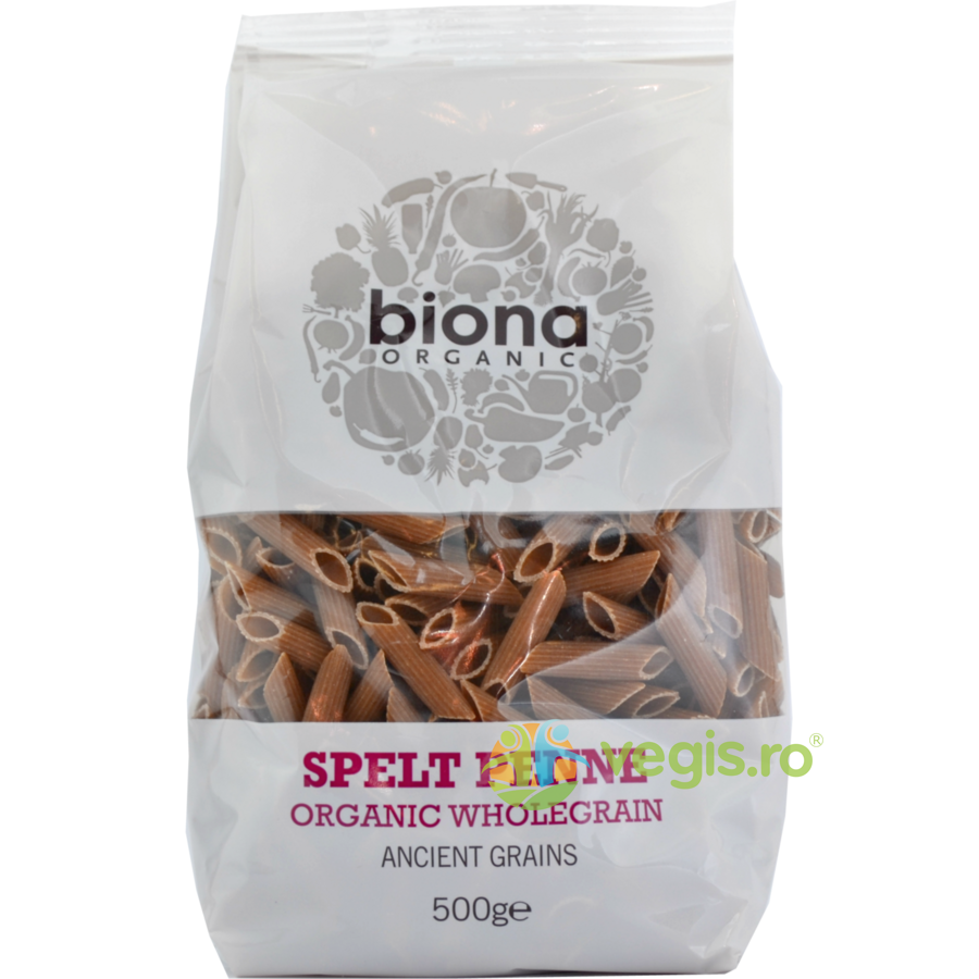 Penne Integrale din Grau Spelta Ecologice Bio 500g