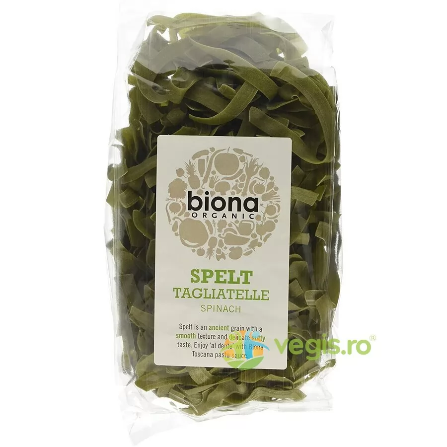 Tagliatelle din Spelta cu Spanac Ecologice Bio 250g