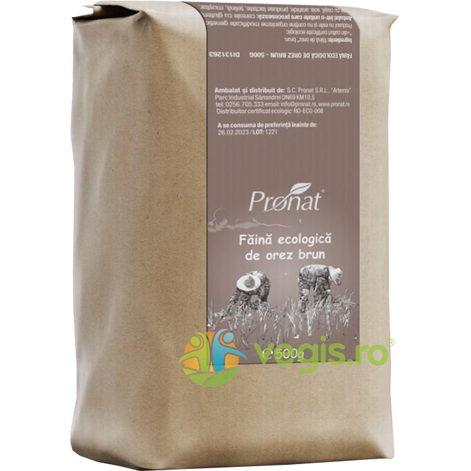 Faina de Orez Brun Ecologica Bio 500g