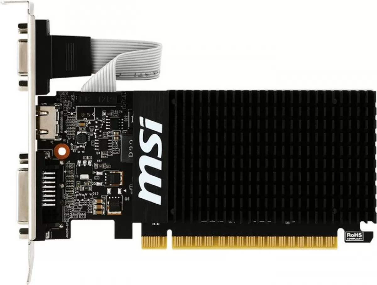 Placa video GeForce GT 710 Silent 2GB DDR3 64-bit Low Profile
